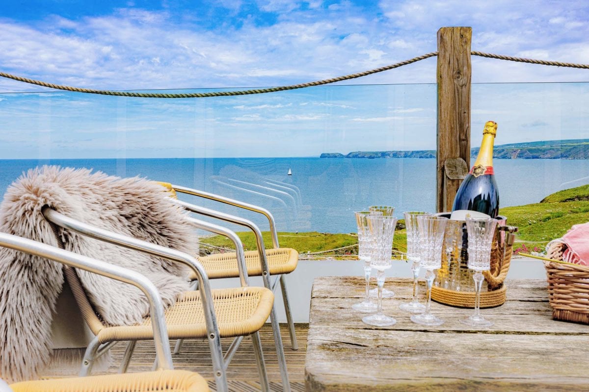 Sunset terrace with stunning views